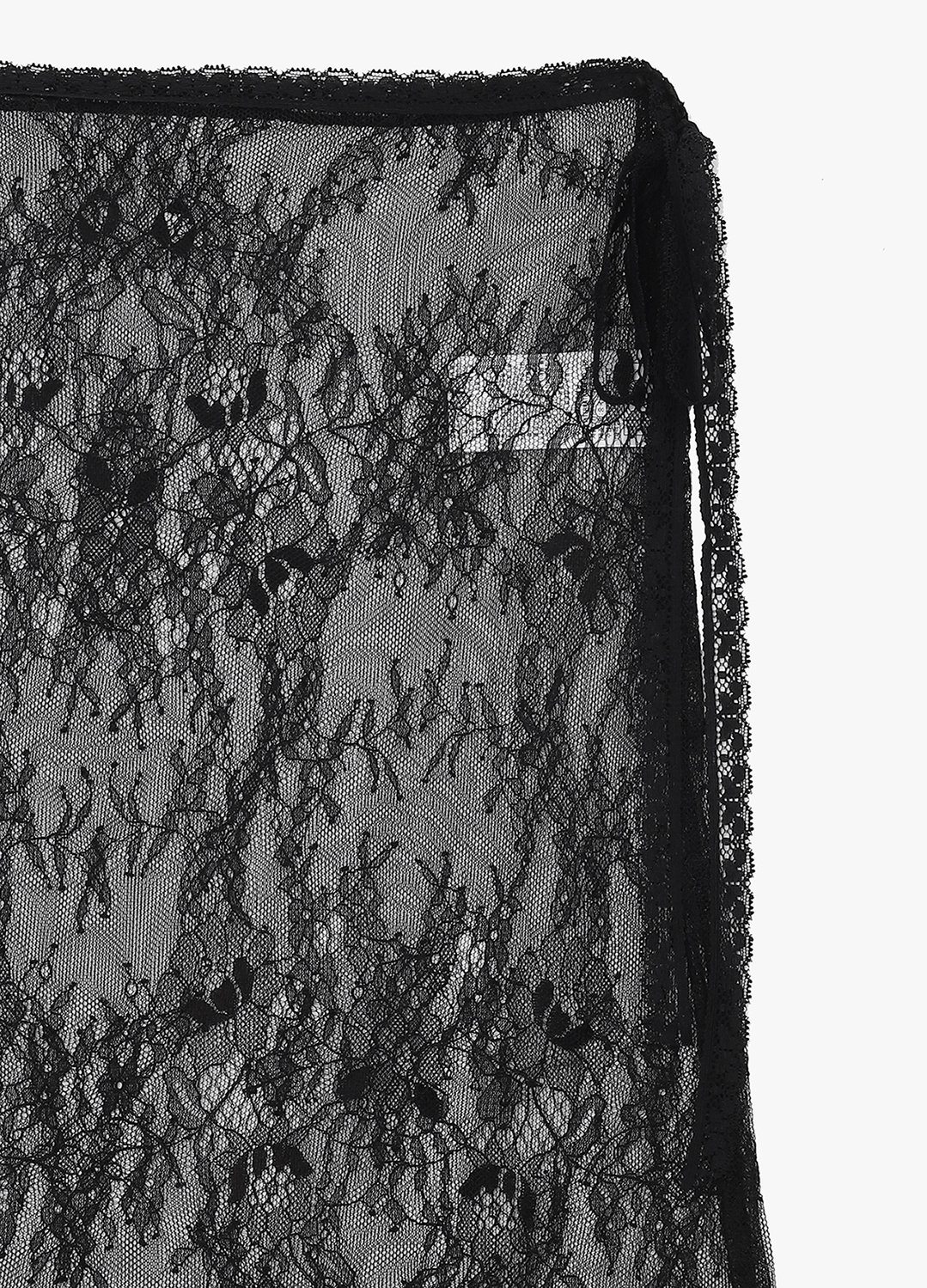 [EXCLUSIVE]  플라워 레이어드 스커트_BLACK_4