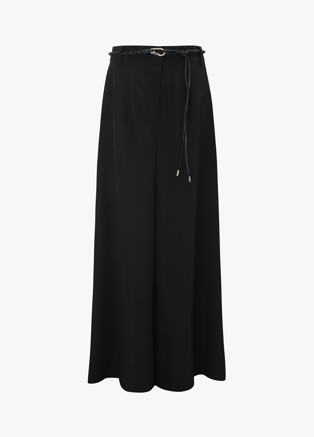 벨티드 와이드 팬츠_BLACK_1