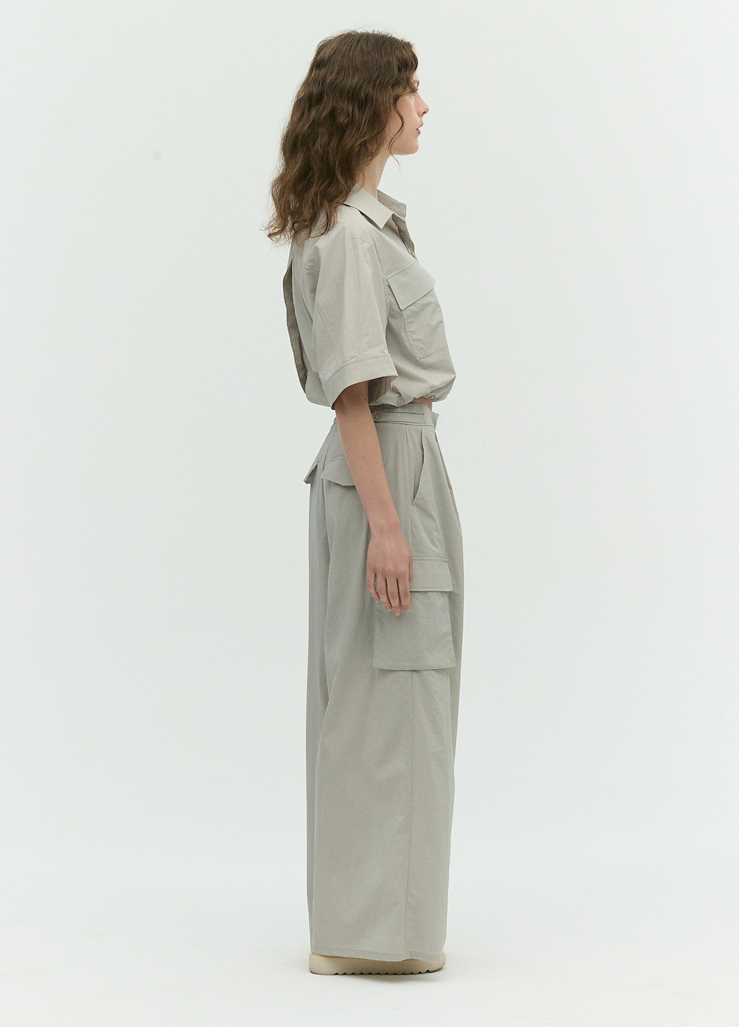 셔츠 카라 블라우스_LIGHT GREY_7