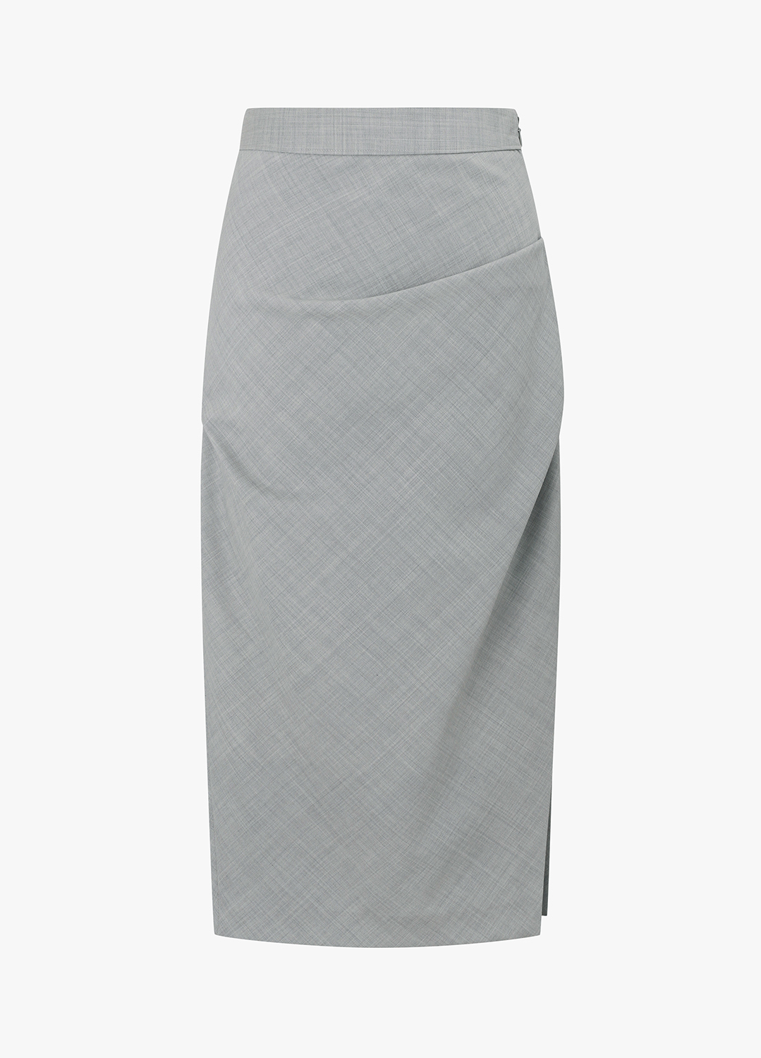 H라인 슬릿 스커트_LIGHT GREY_4