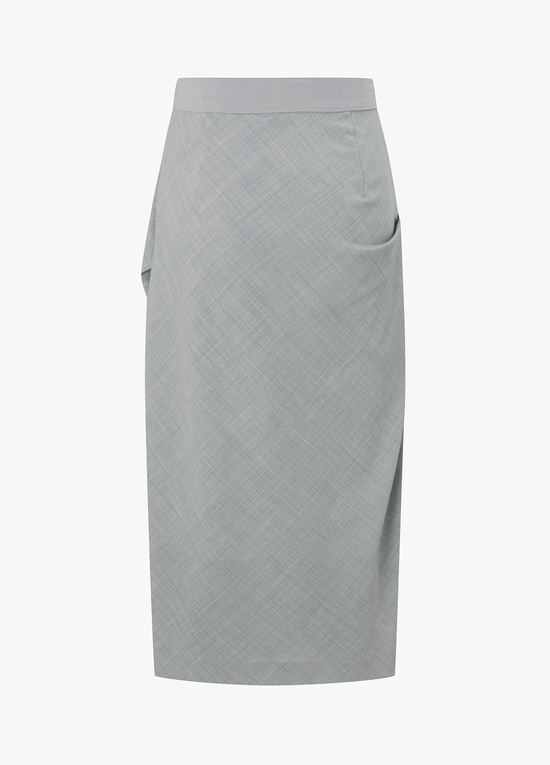 H라인 슬릿 스커트_LIGHT GREY_5
