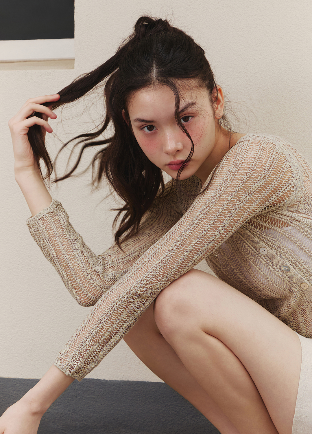 [Exclusive] 언발란스 네크 풀오버_LIGHT KHAKI_10
