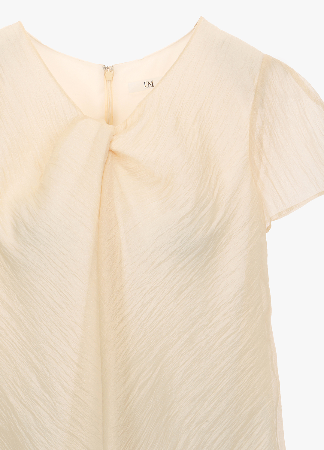 [5/16 순차배송][Exclusive]오간자 반소매 블라우스_BEIGE_14