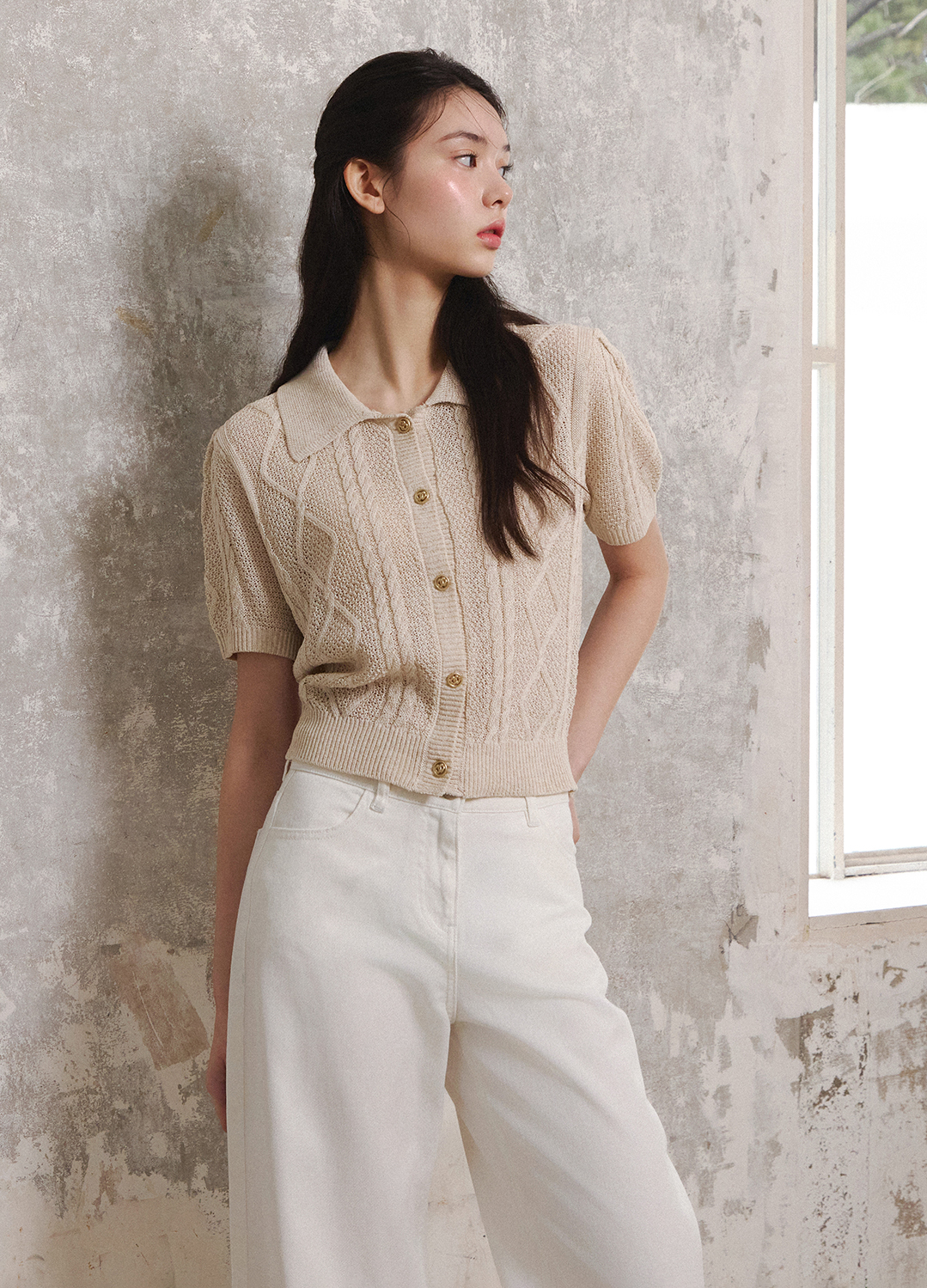 [Exclusive]와이드 데님 팬츠_WHITE_8