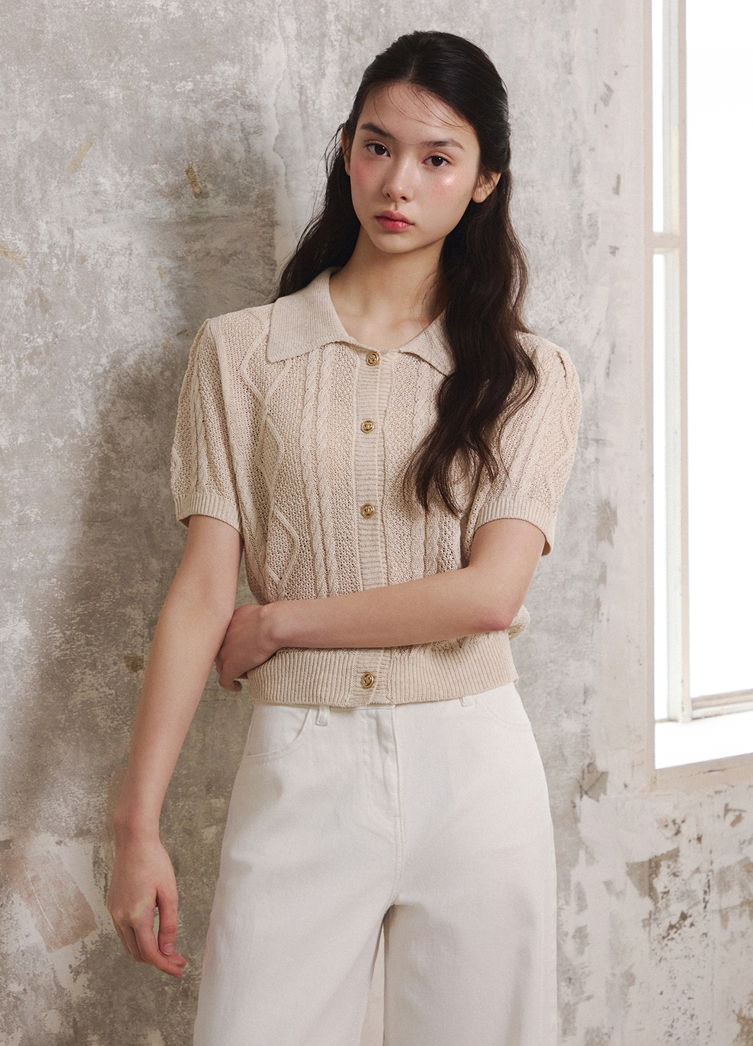 [Exclusive]와이드 데님 팬츠_WHITE_9