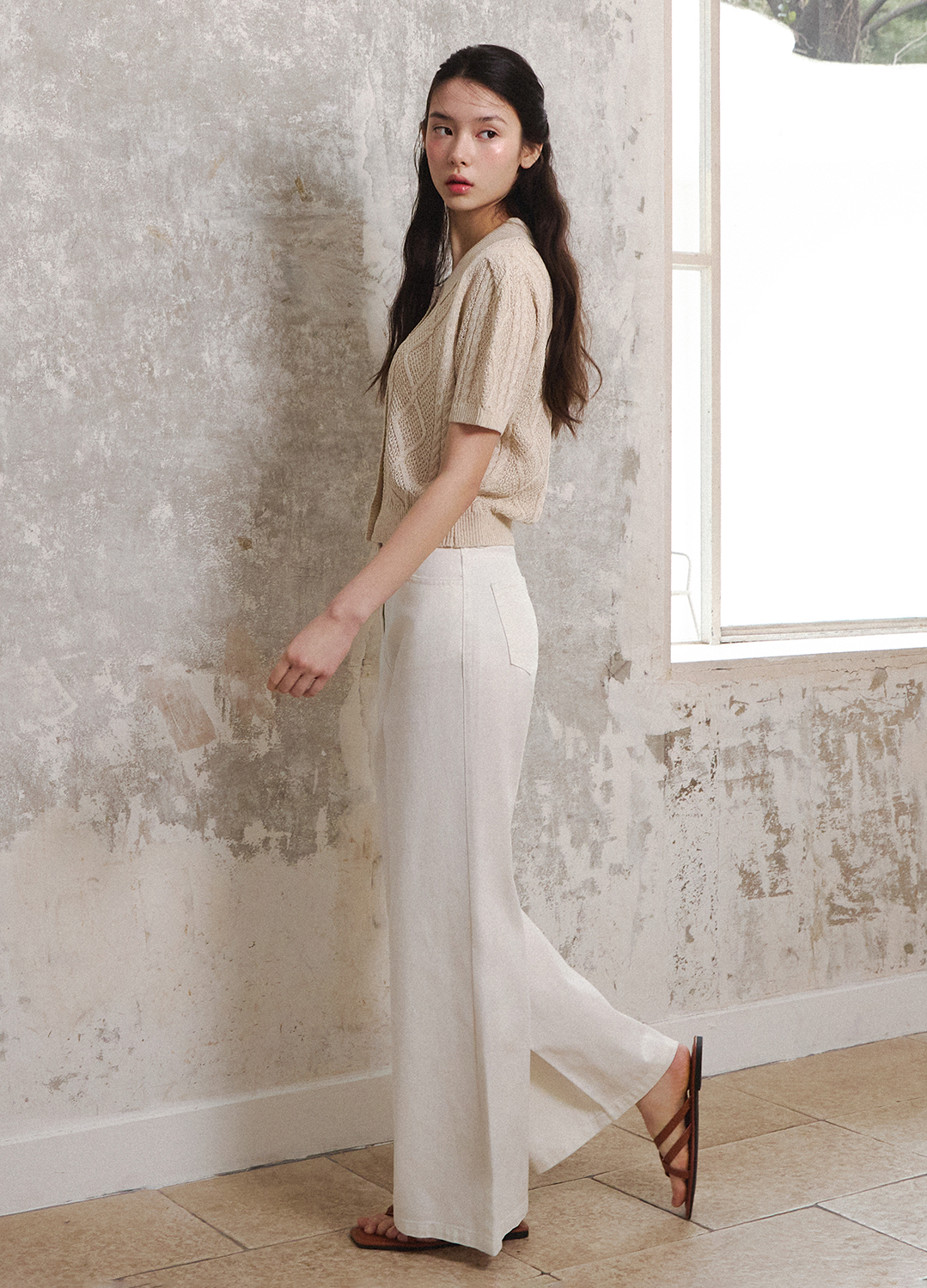 [Exclusive]와이드 데님 팬츠_WHITE_7