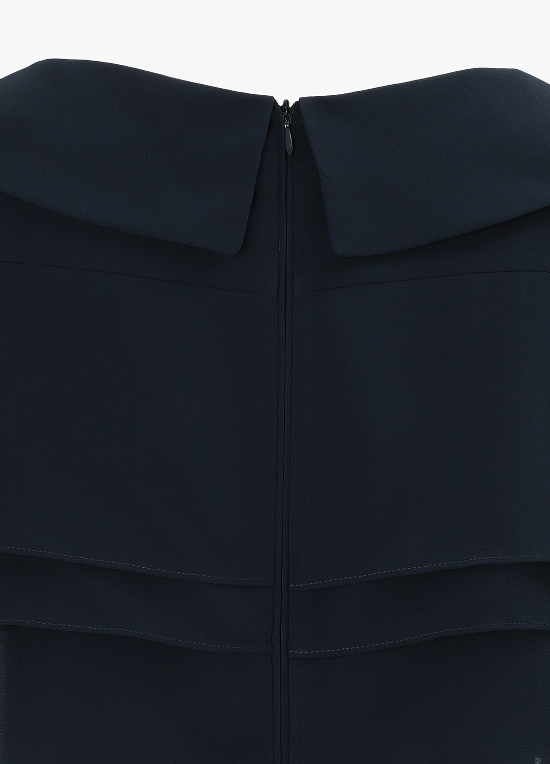 러플 카라 원피스_DARK NAVY_10
