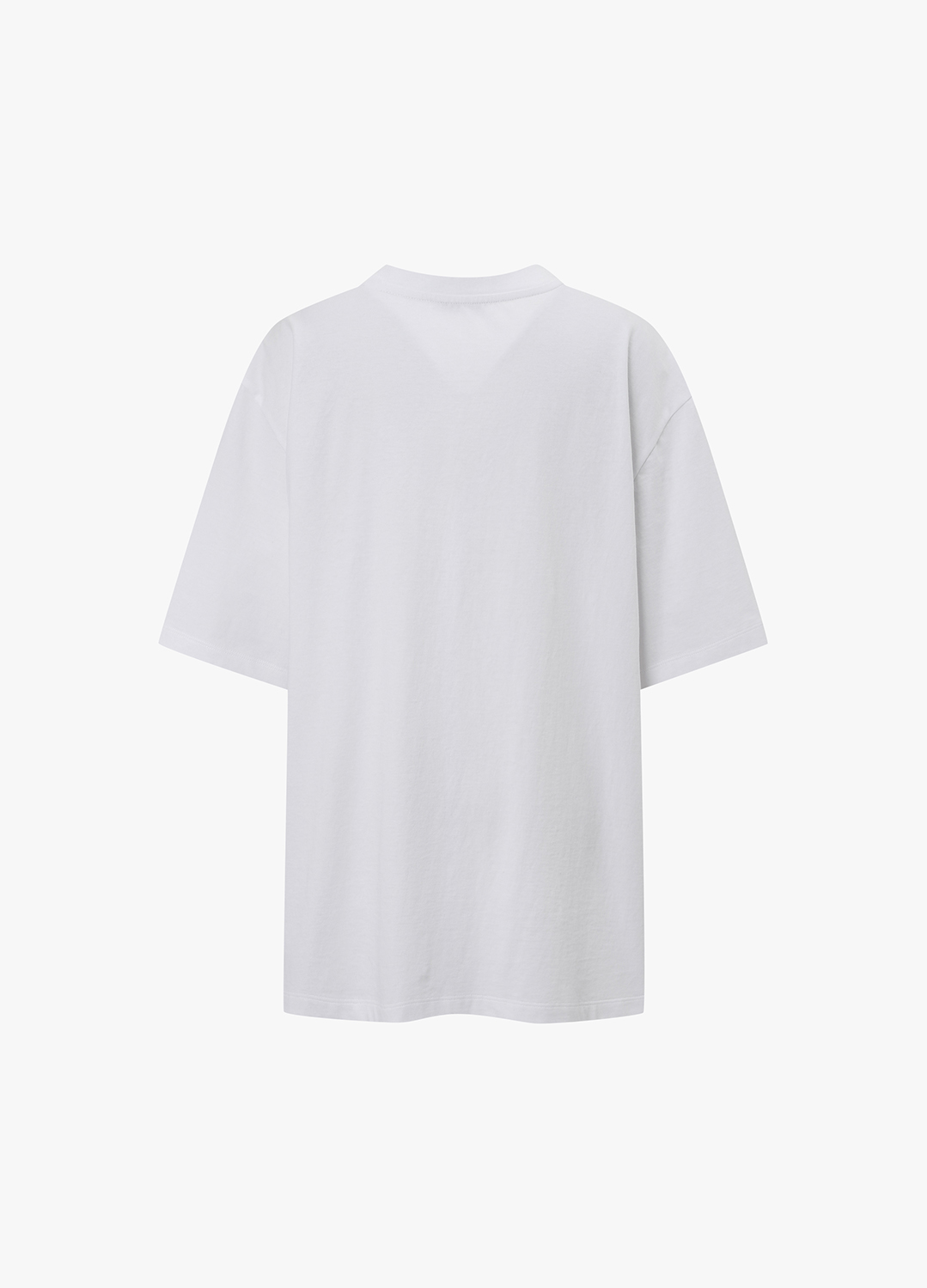 오버핏 레터링 티셔츠_WHITE_2