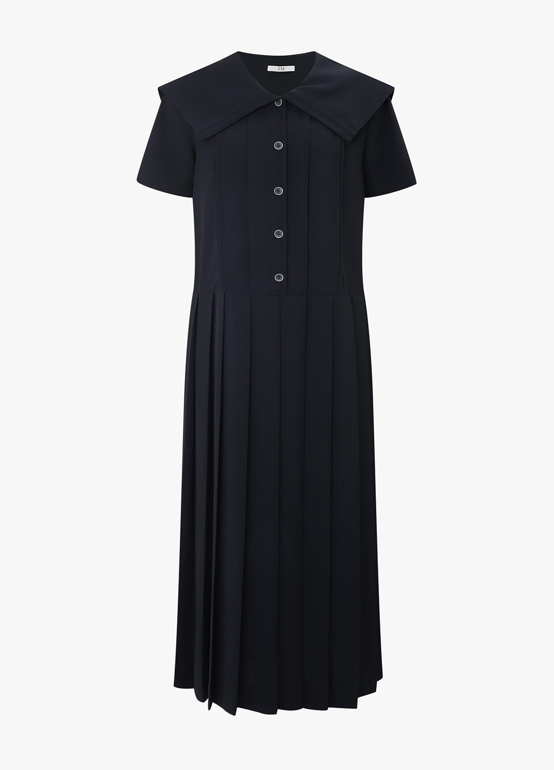 [Exclusive]세일러 카라 플리츠 원피스_DARK NAVY_6
