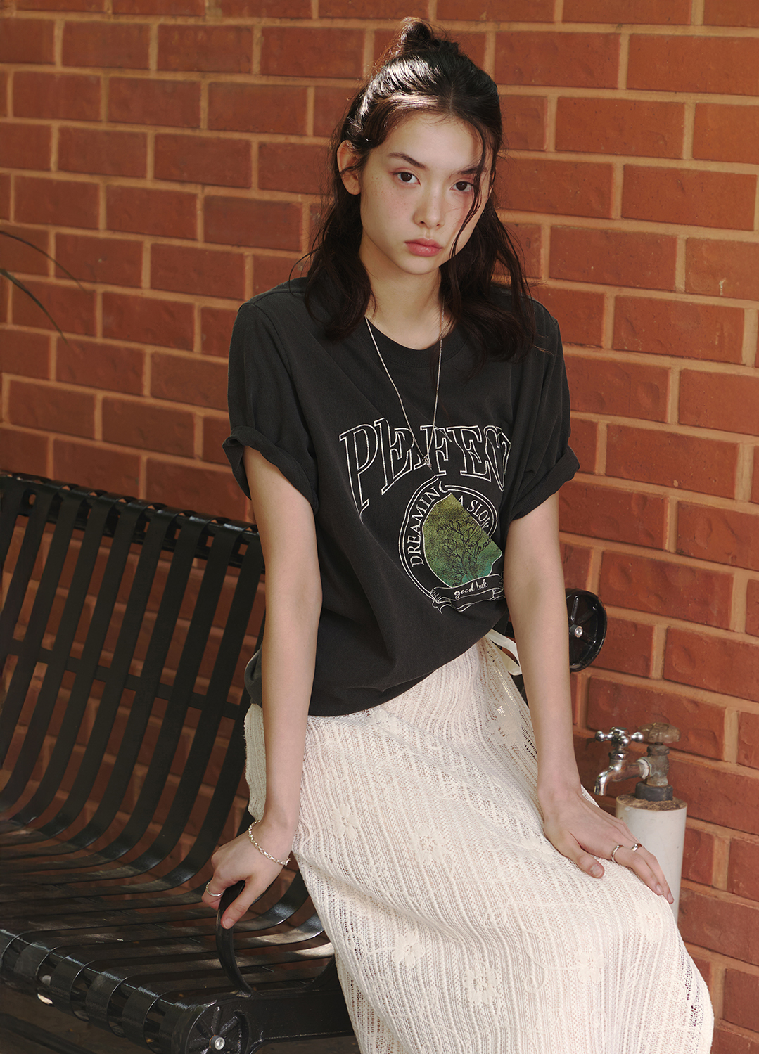 [5/16 순차배송][Exclusive]피그먼트 프린트 티셔츠_DARK GREY_2