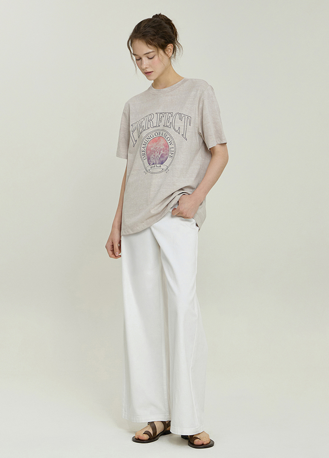 [Exclusive]피그먼트 프린트 티셔츠_BEIGE_6