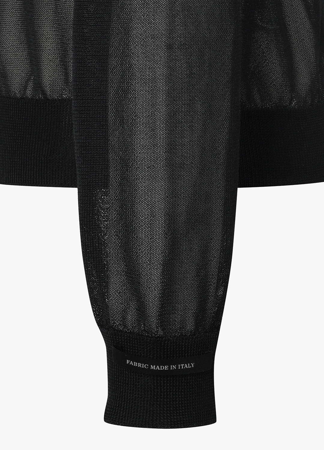 [시즌오프]쉬어 텍스트 니트 가디건_BLACK_9