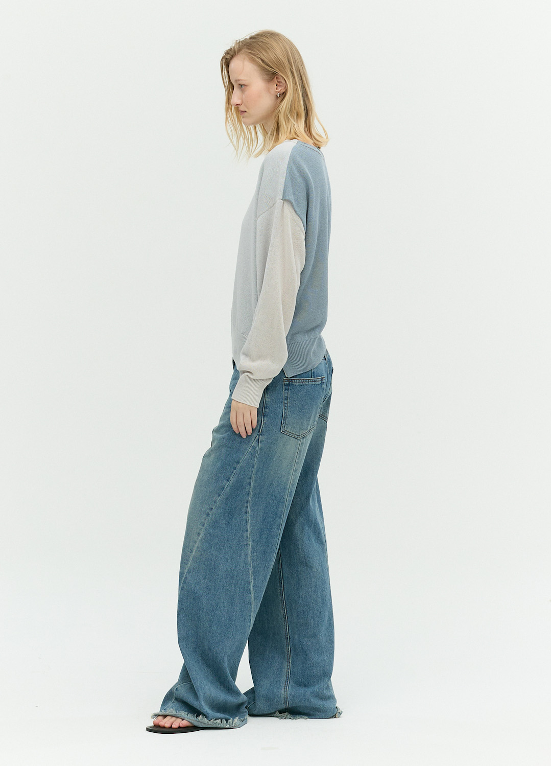 세미 배기핏 데님 팬츠_BLUE_9