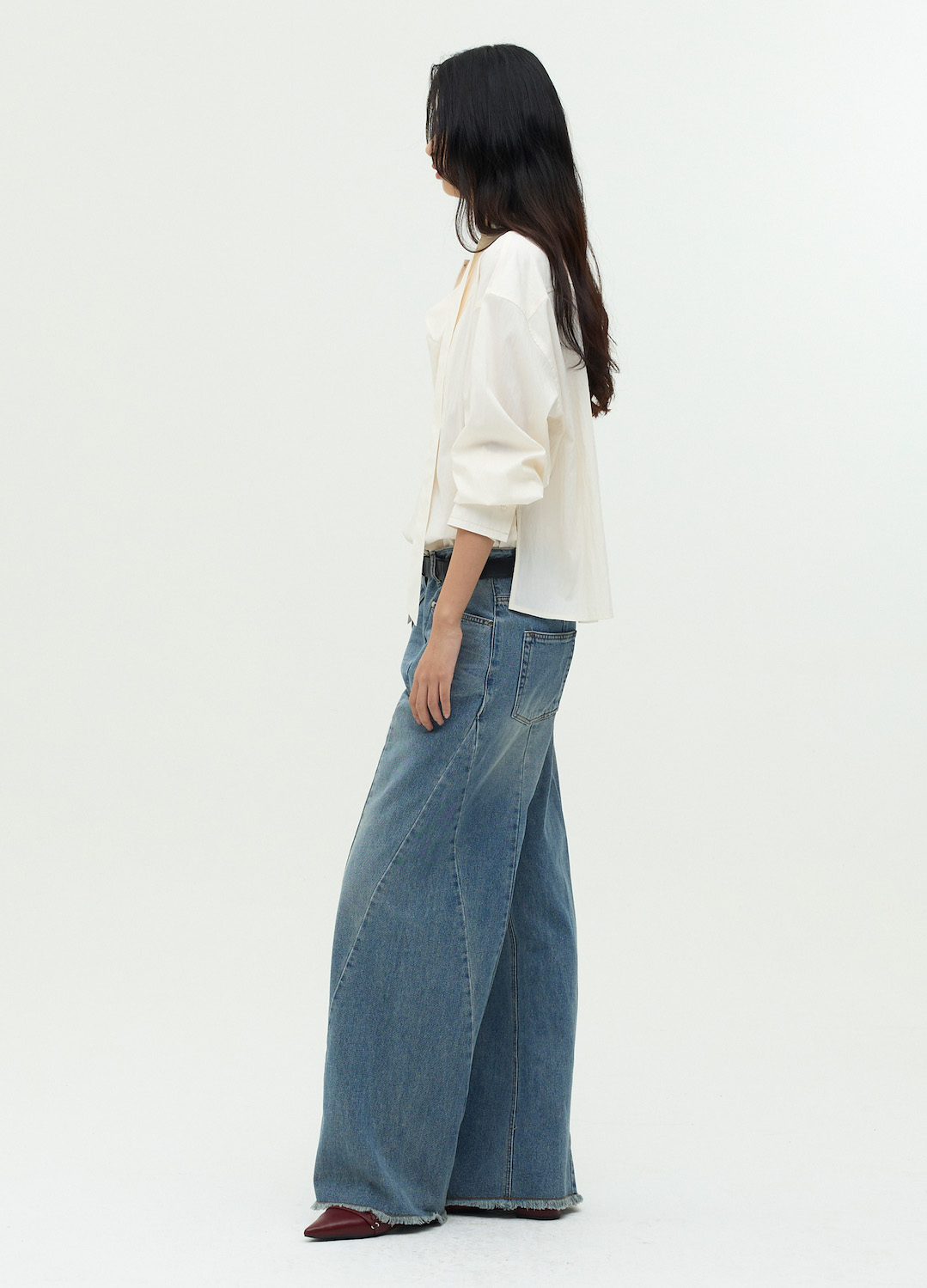 세미 배기핏 데님 팬츠_BLUE_18