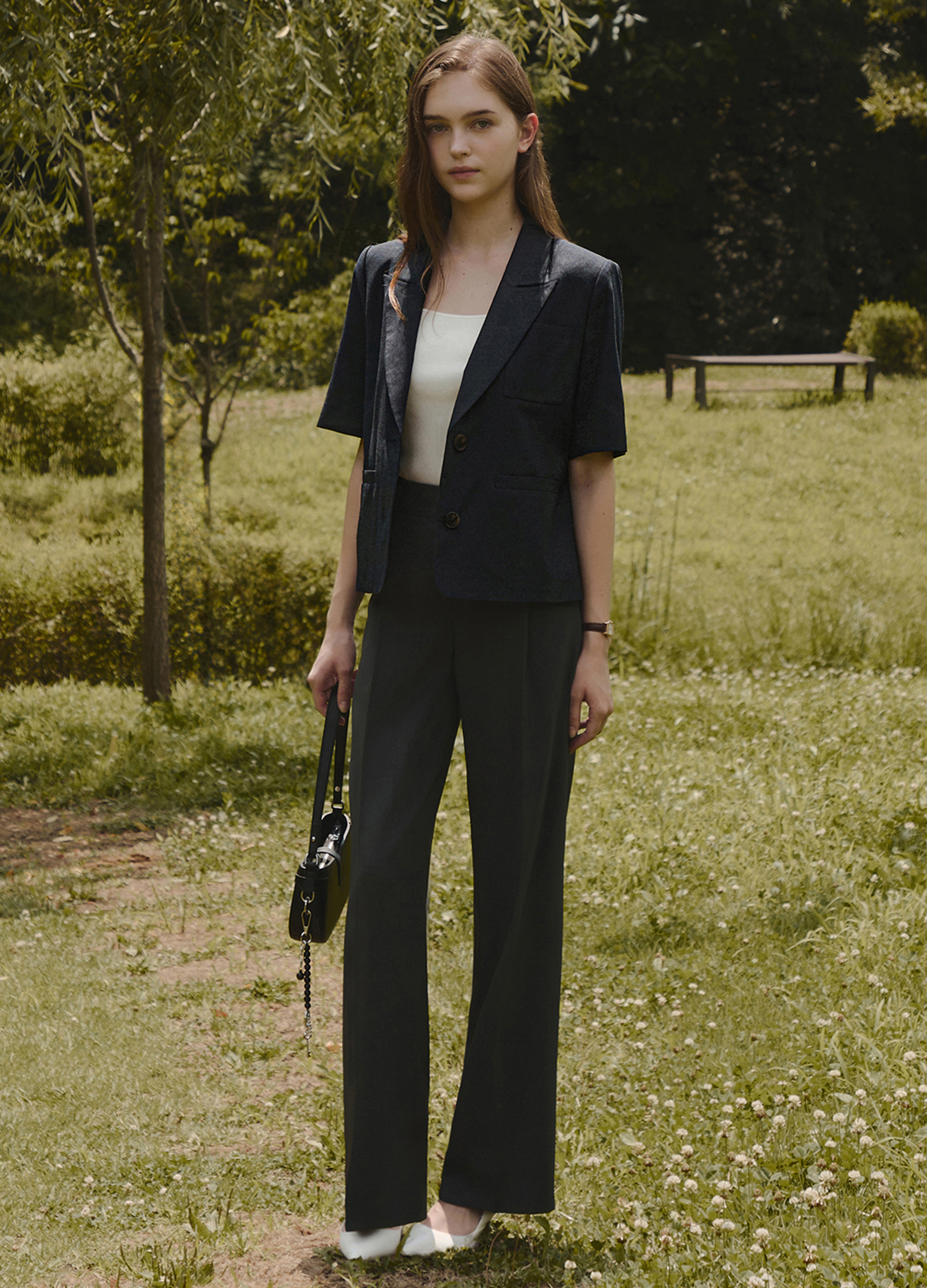 [Exclusive]원턱 와이드 팬츠_DARK GREY_5