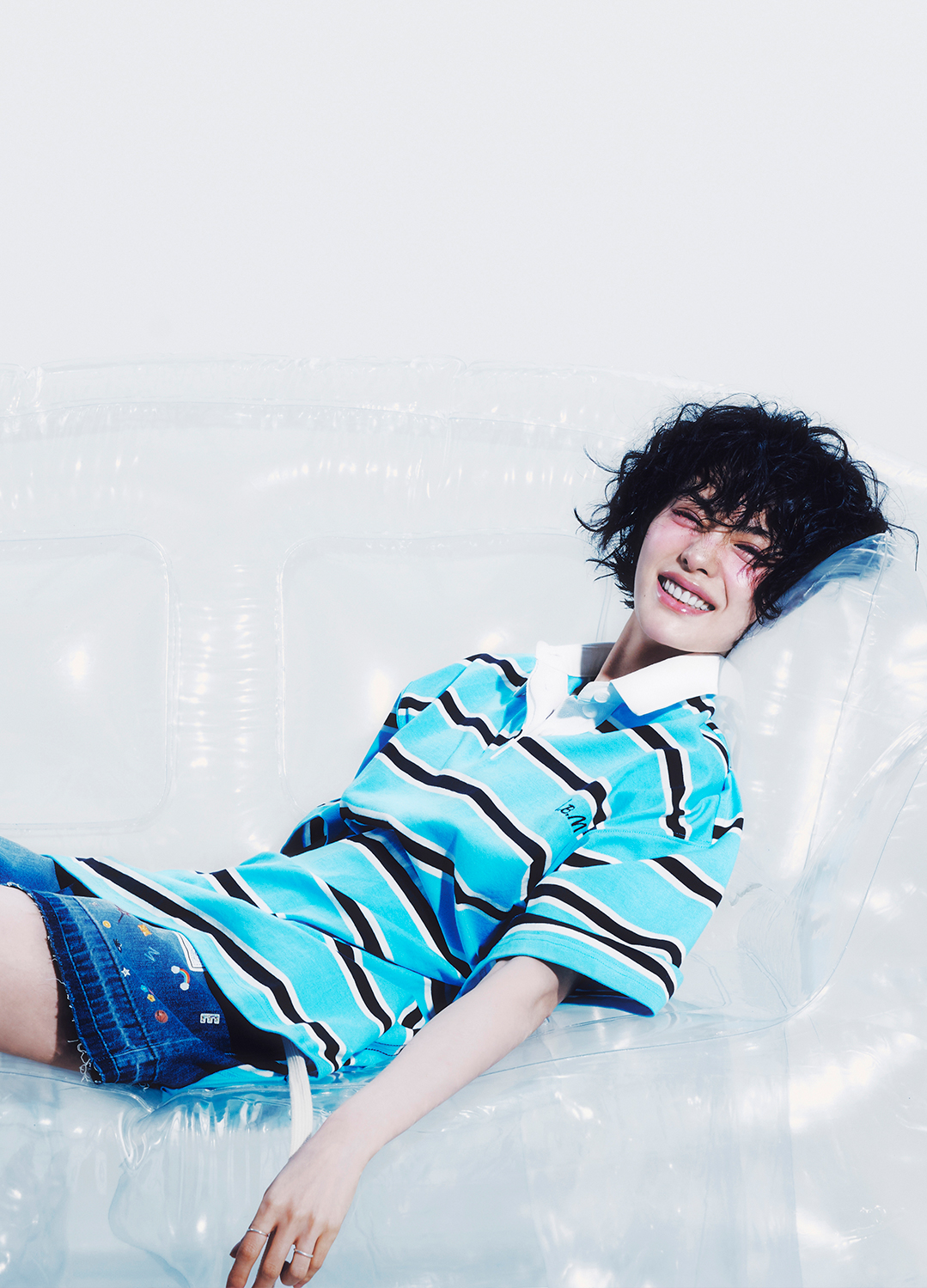 [EXCLUSIVE]스트라이프 루즈핏 티셔츠_AQUA DULL_5