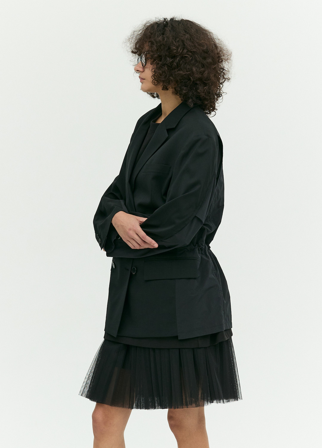 [EXCLUSIVE]더블 브레스티드 테일러드 자켓_STRONG BLACK_5