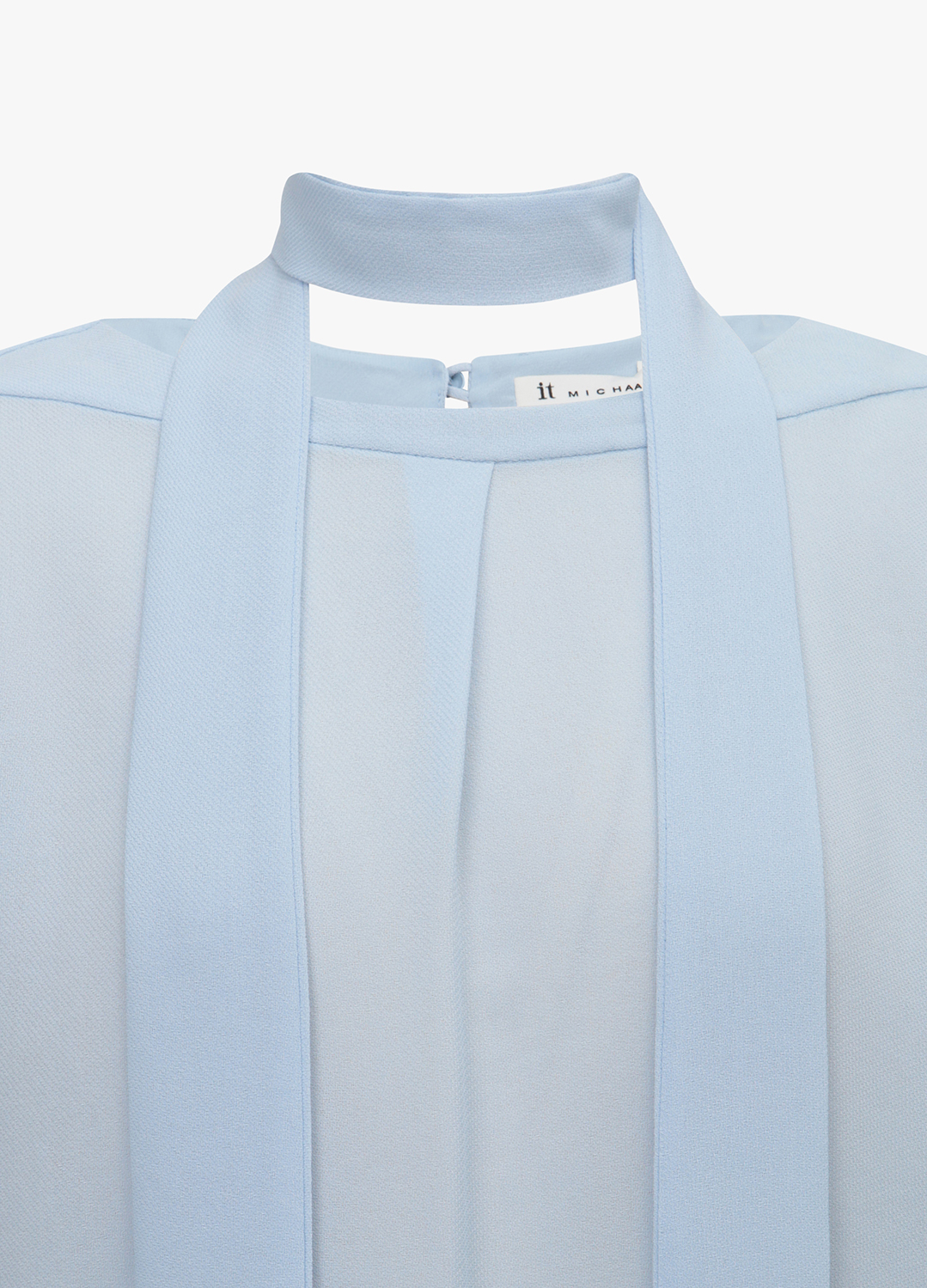 라운드넥 타이 블라우스_LIGHT BLUE_14