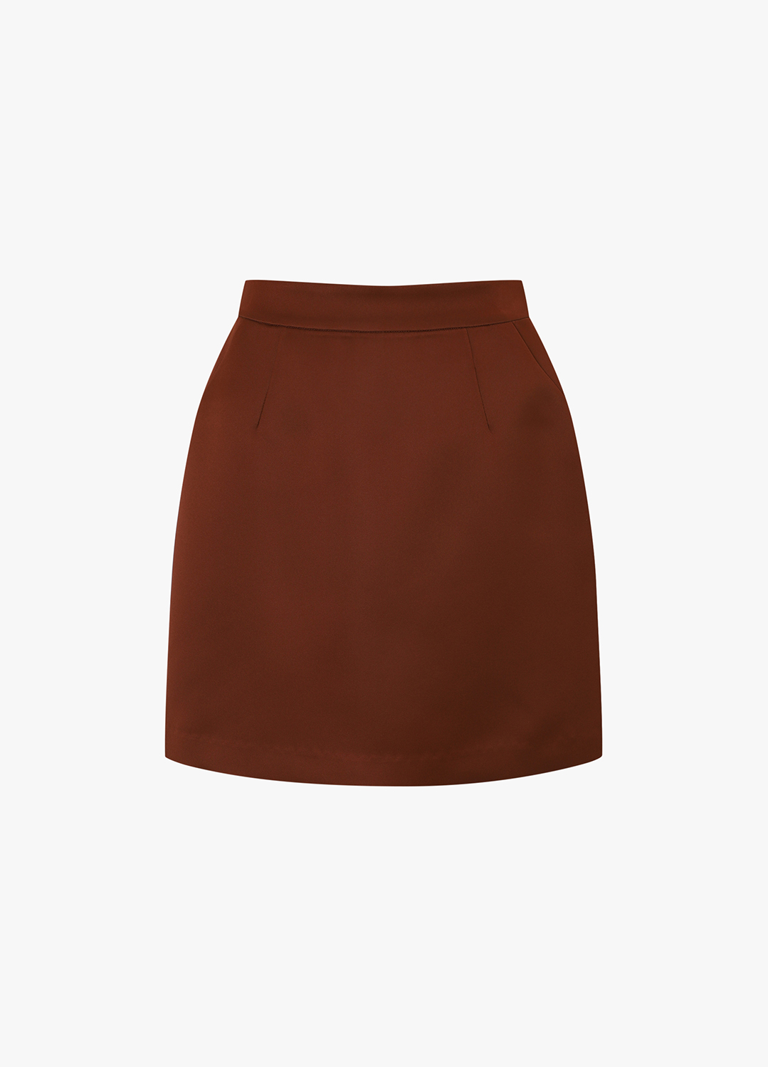 볼륨 미니 스커트_BROWN_10