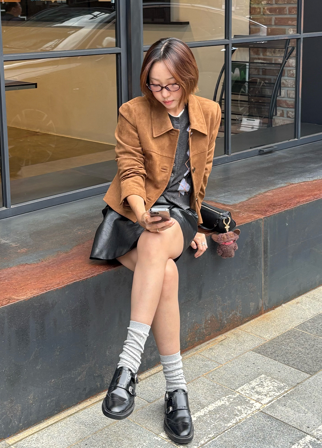 스웨이드 싱글 자켓_CAMEL_12