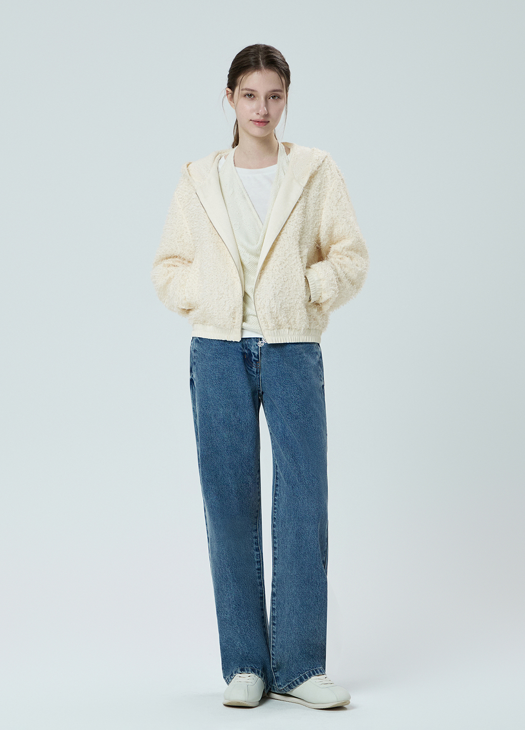 워시드 스트레이트 데님 팬츠_BLUE_14