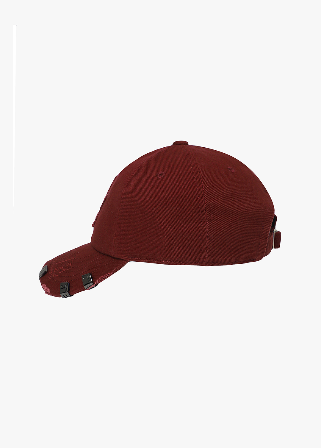 [프리오픈]빈티지 워싱 데님 볼캡_BURGUNDY_9