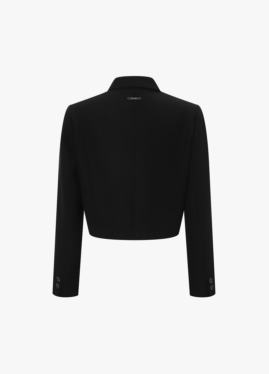 언발란스 헴 크롭 자켓_BLACK_8