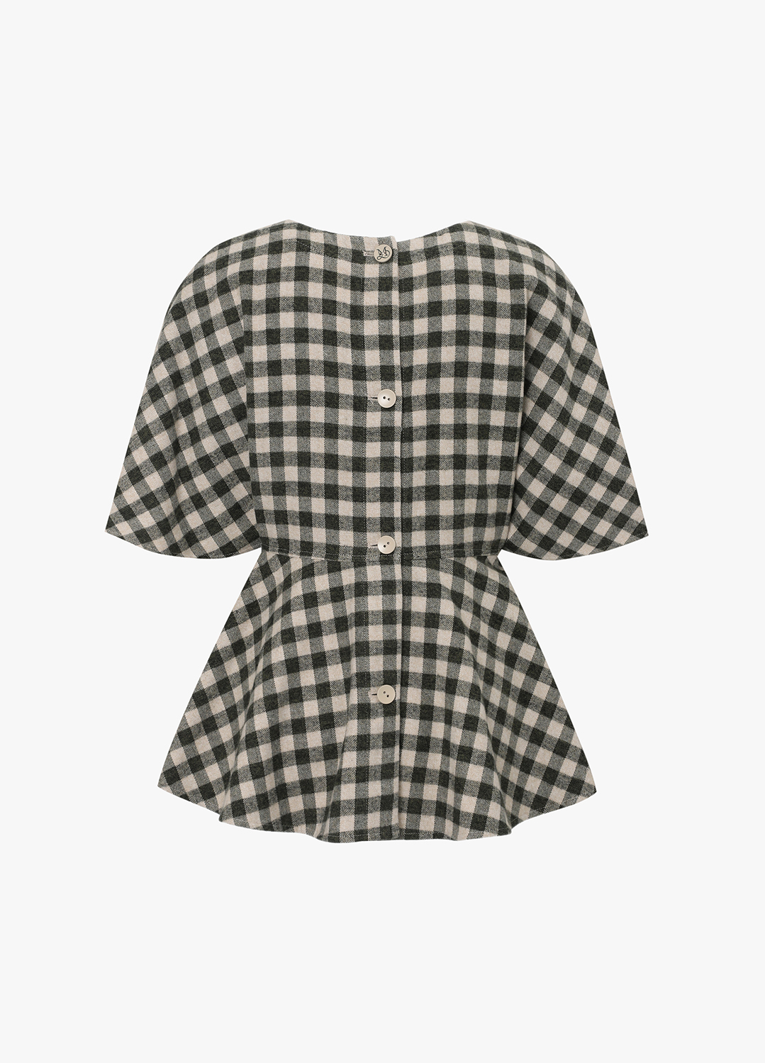 페플럼 체크 자켓_KHAKI_8