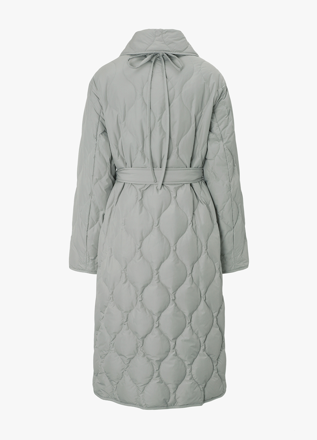 [Exclusive] 웨이브 퀼팅 구스다운 패딩코트_LIGHT GREY_19