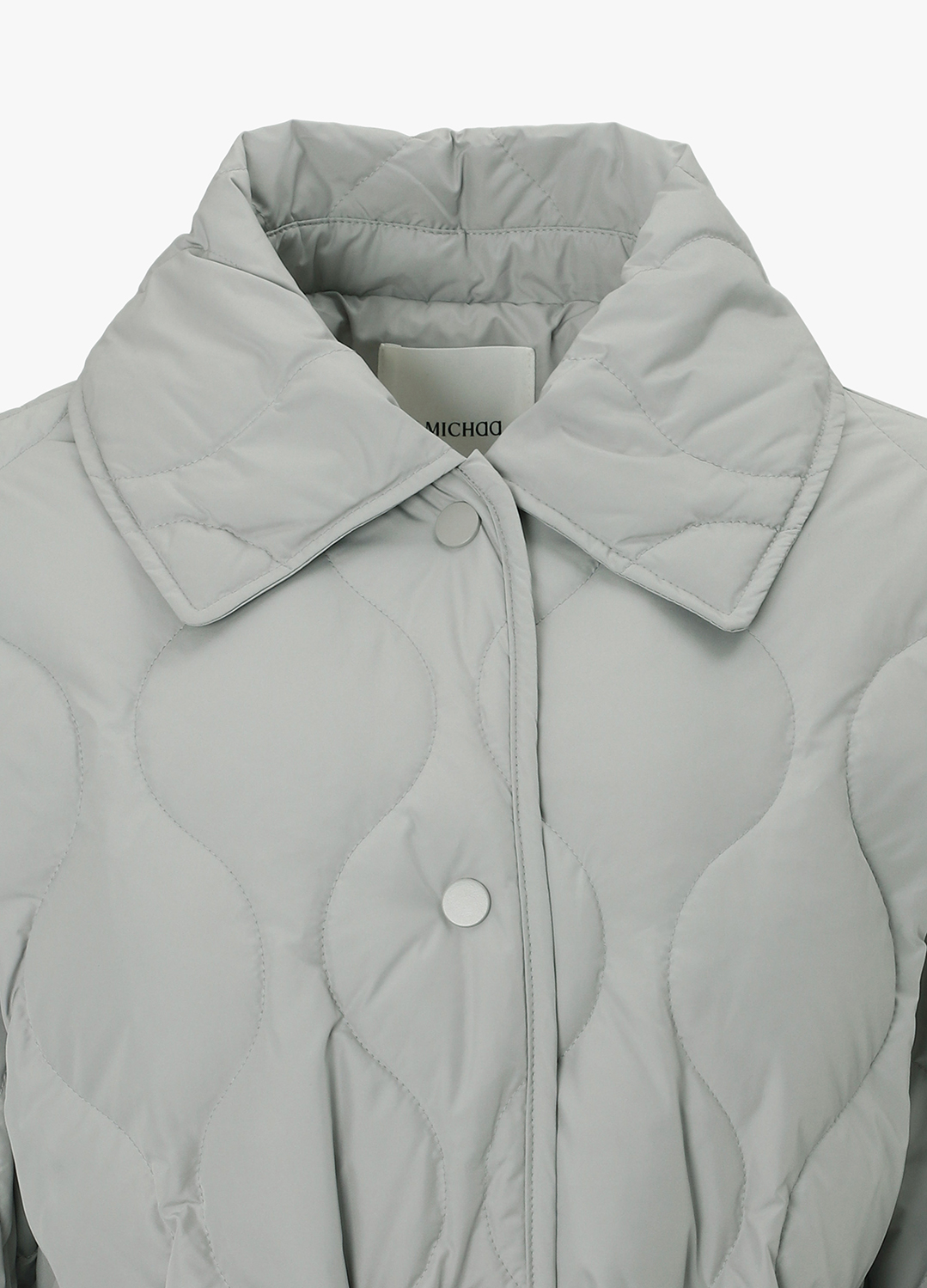 [Exclusive] 웨이브 퀼팅 구스다운 패딩코트_LIGHT GREY_20
