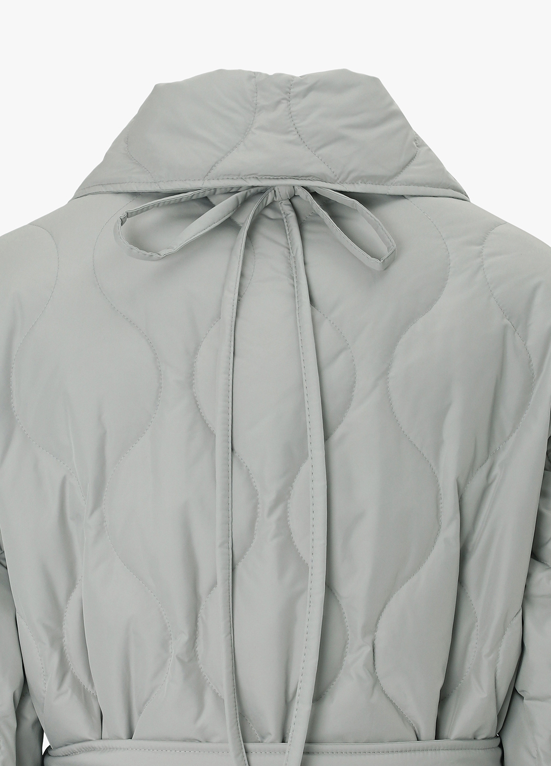 [Exclusive] 웨이브 퀼팅 구스다운 패딩코트_LIGHT GREY_22