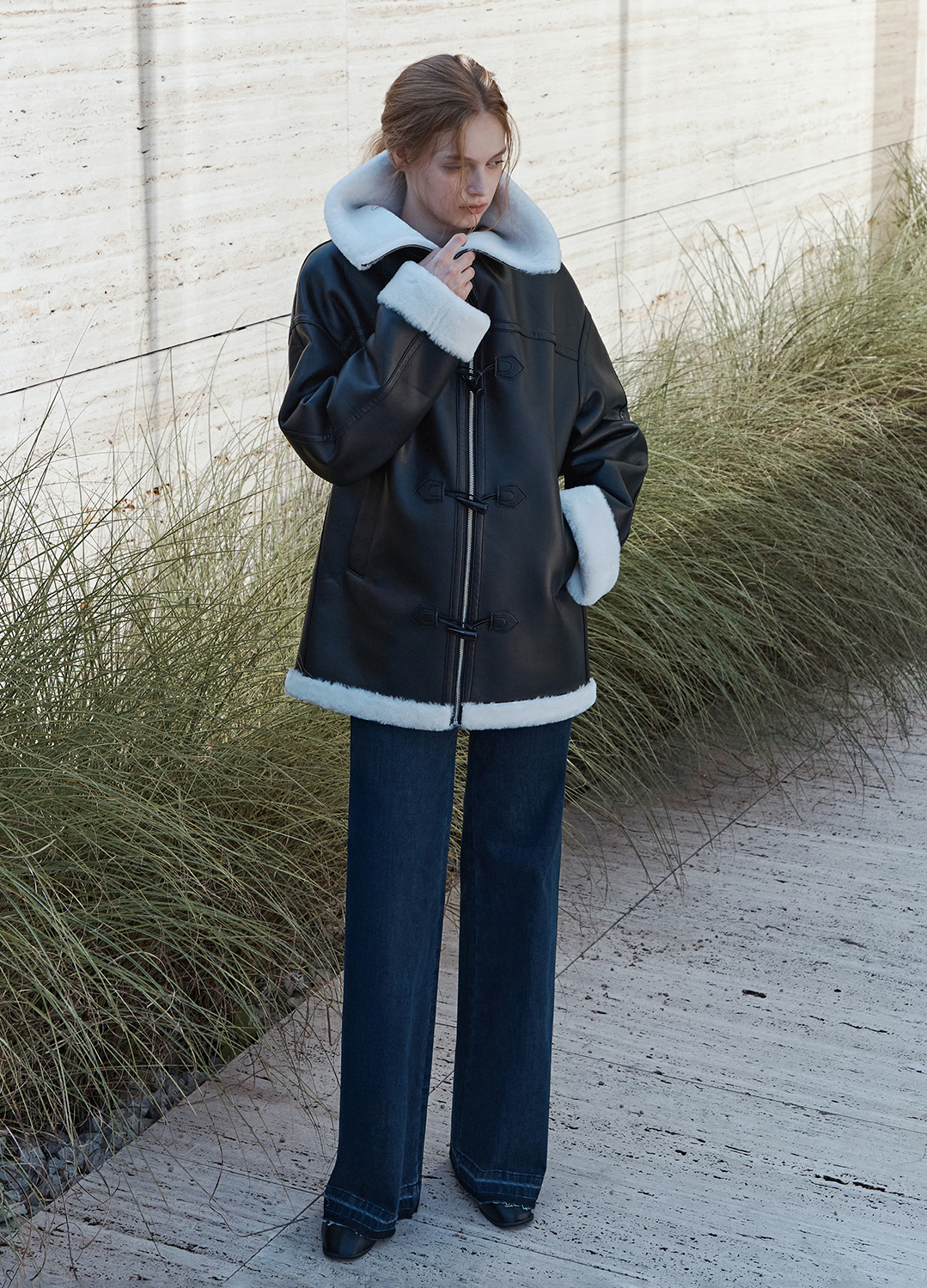[Exclusive]와이드 데님 기모 팬츠_BLUE_7