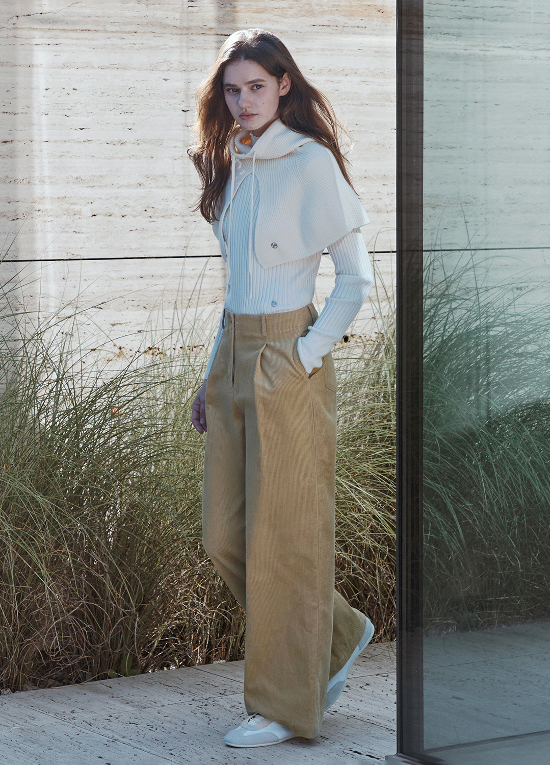 [Exclusive]원턱 와이드 코듀로이 팬츠_MUSTARD_6