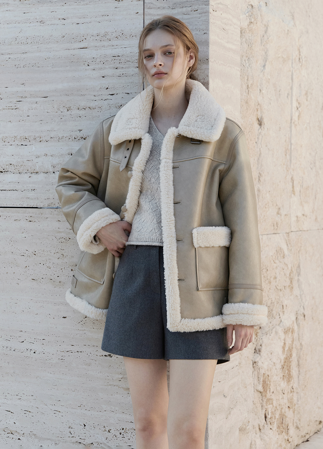 [Exclusive]컬러믹스 브이넥 니트풀오버_BEIGE_10