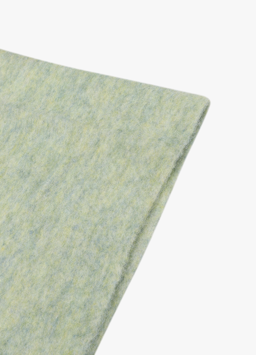 민트 멜란지 프린지 머플러_LIGHT GREEN_12