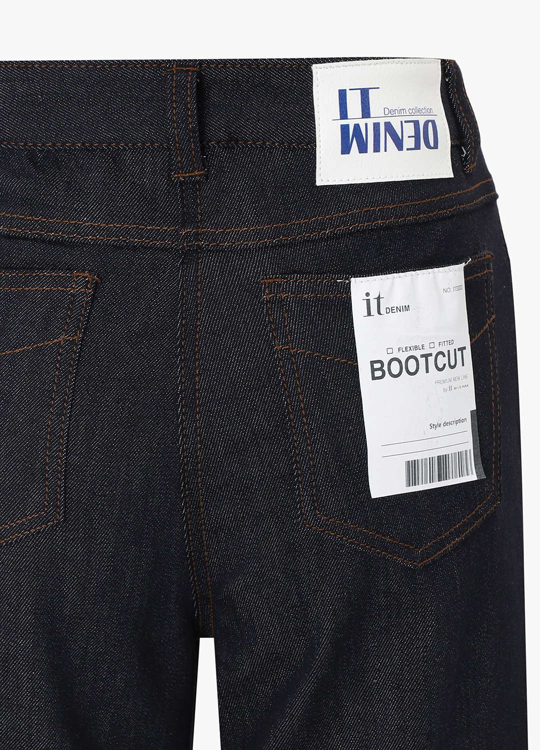 백포켓 자수 부츠컷 데님 팬츠_INDIGO_27