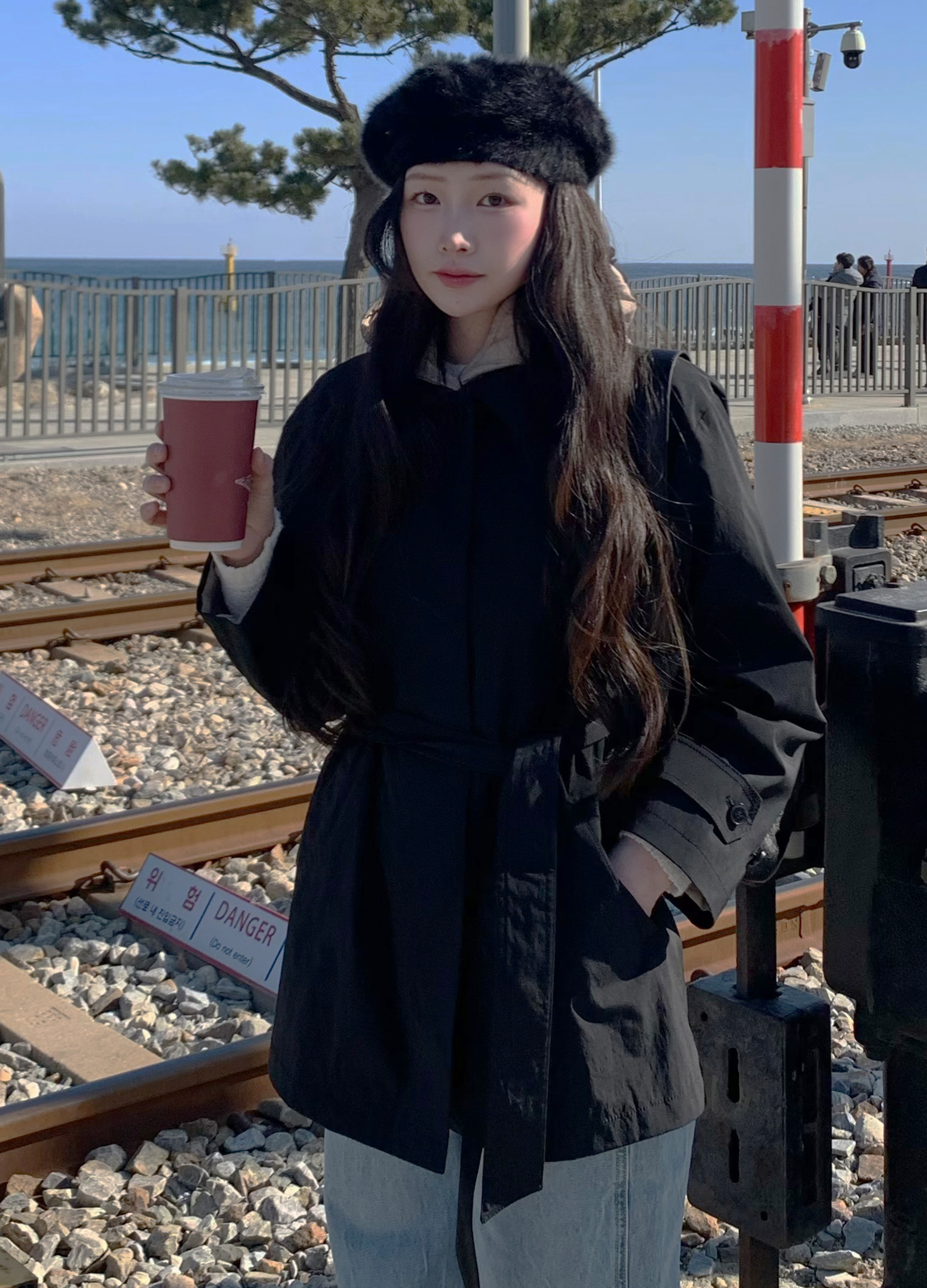 후드 베스트 레이어드 구스 다운 점퍼_BLACK_5