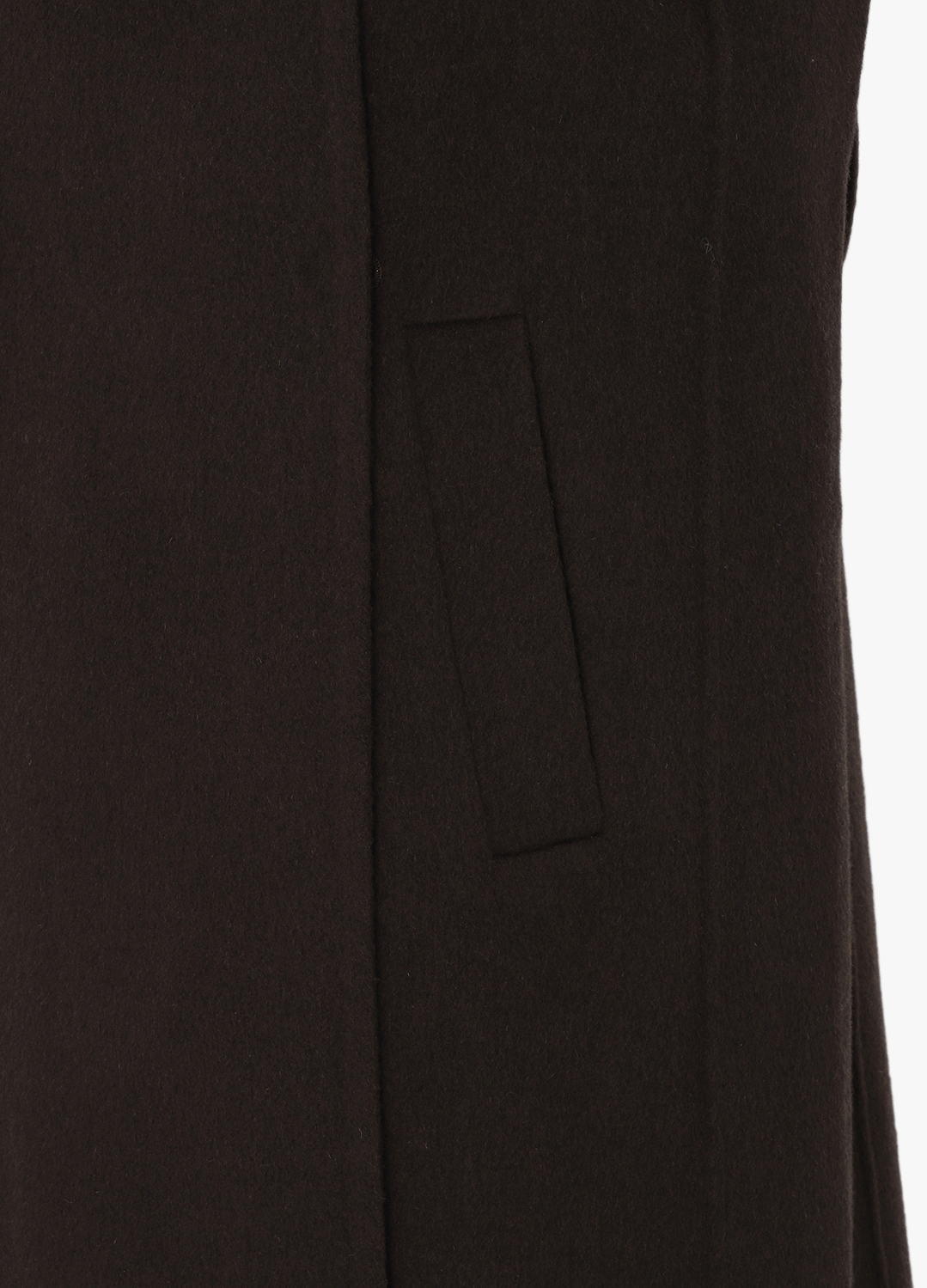 더블 브레스티드 핸드메이드 캐시미어 코트_DARK BROWN_13