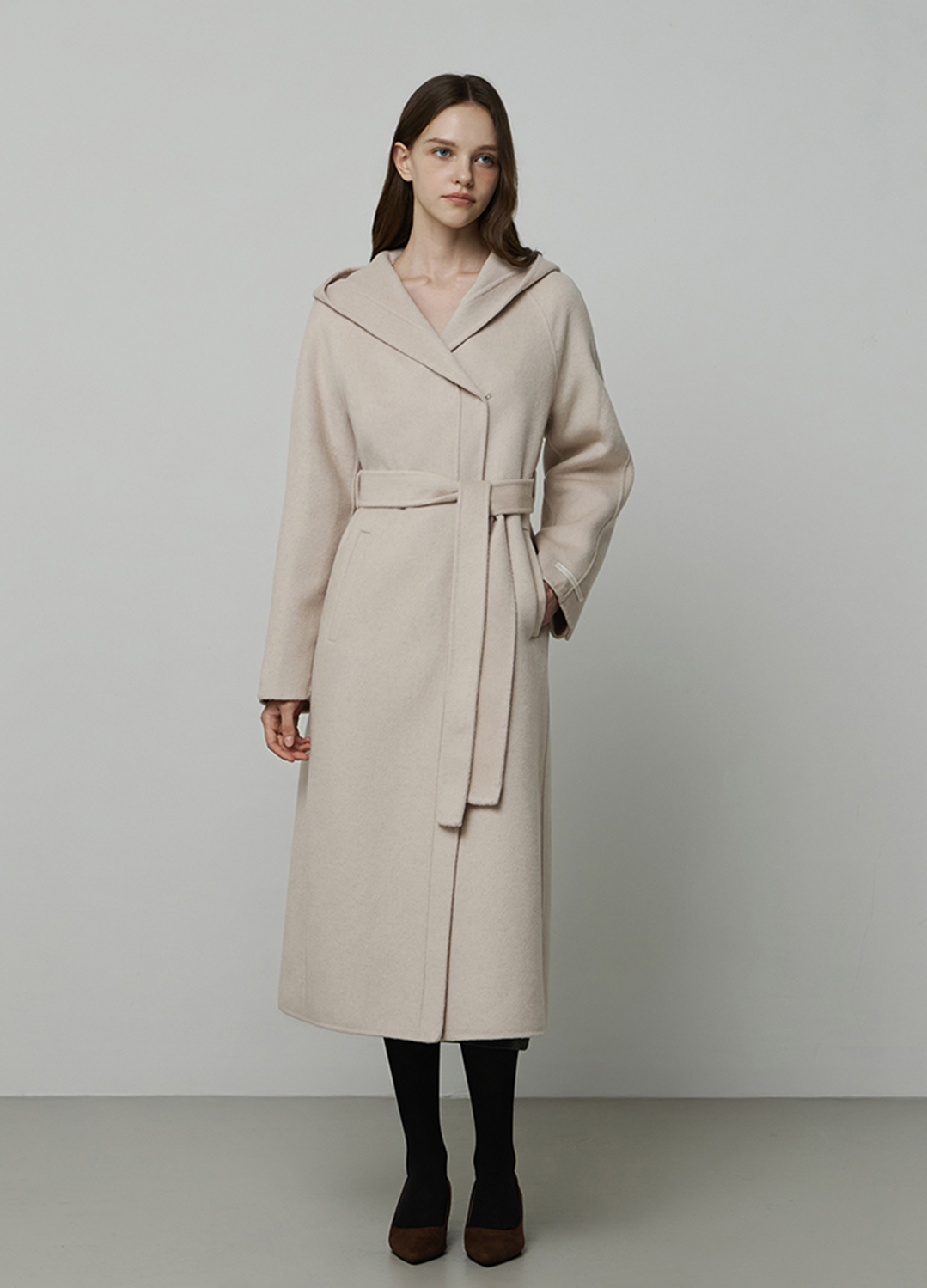 캐시미어 블랜디드 후드 핸드메이드 코트_LIGHT BEIGE_6