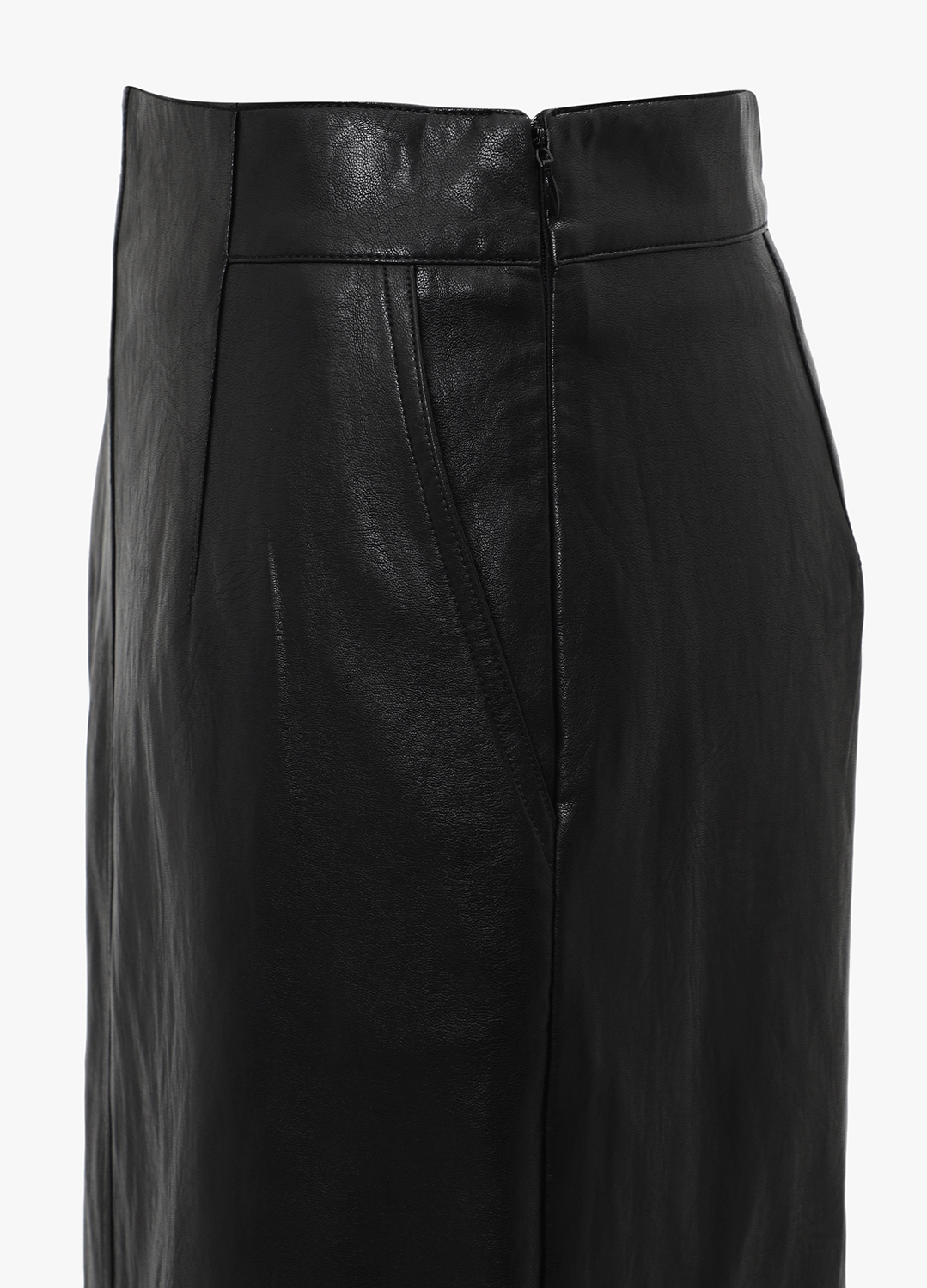 H라인 레더 스커트_BLACK_15