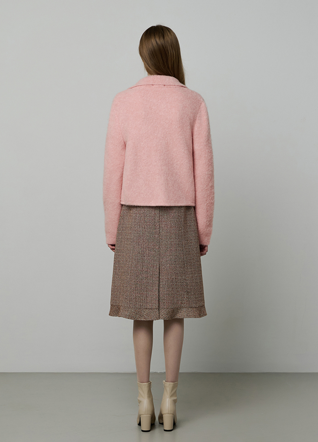 모헤어 브러시드 카라 가디건_LIGHT PINK_8