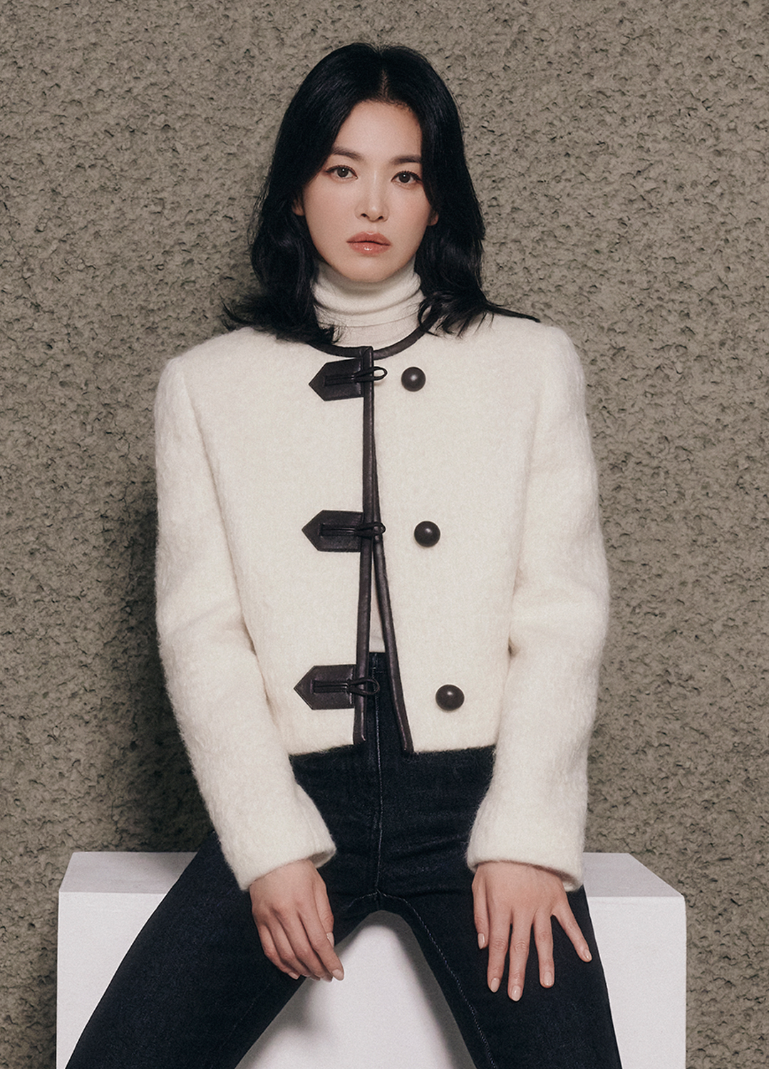[추가15]리얼 가죽 배색 헤어리 숏 자켓