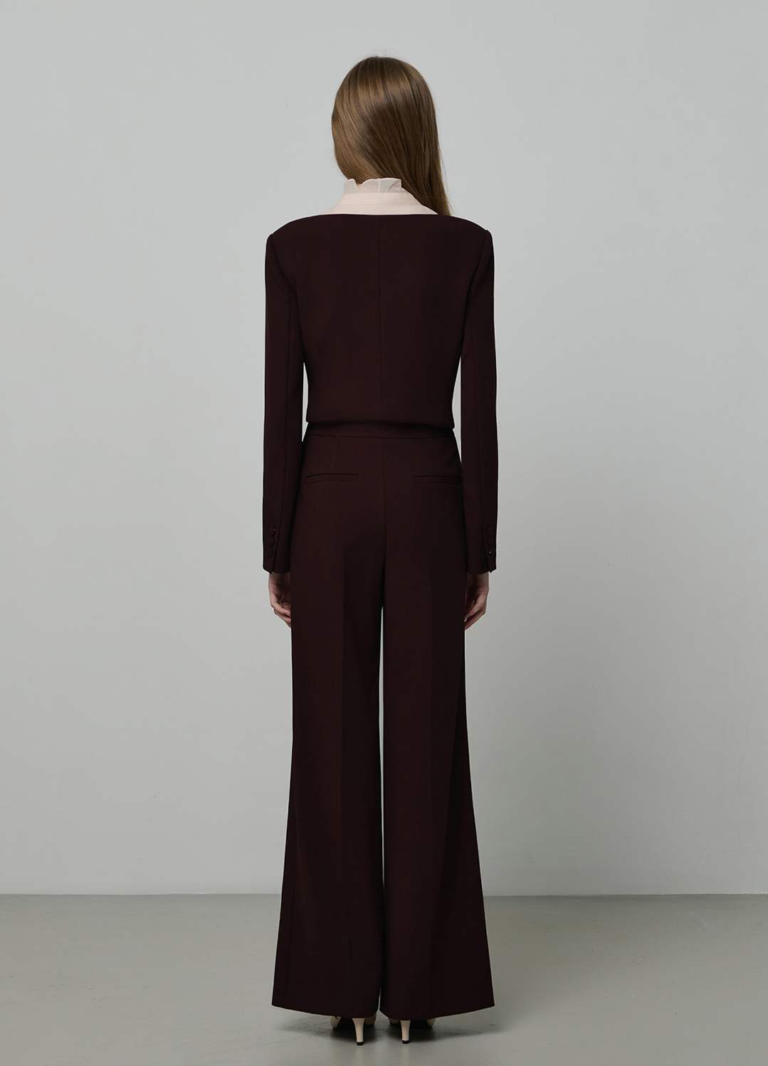 포멀 와이드 팬츠_BURGUNDY_7