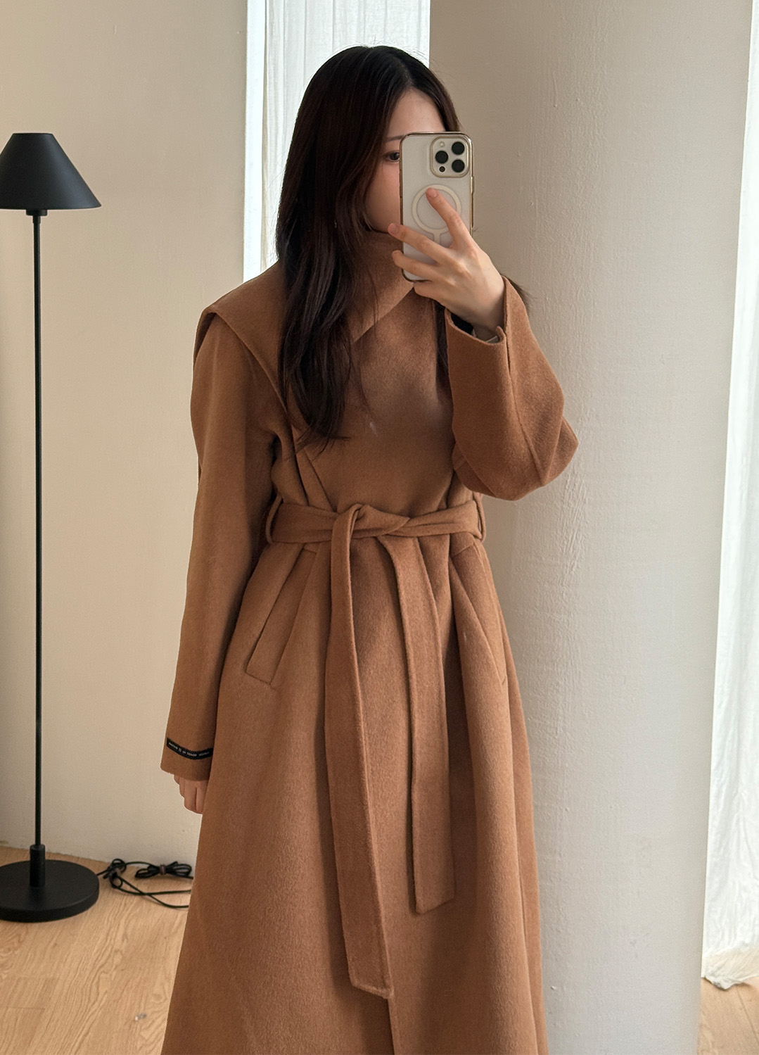 머플러 핸드메이드 캐시미어 블렌디드 코트_CAMEL_7