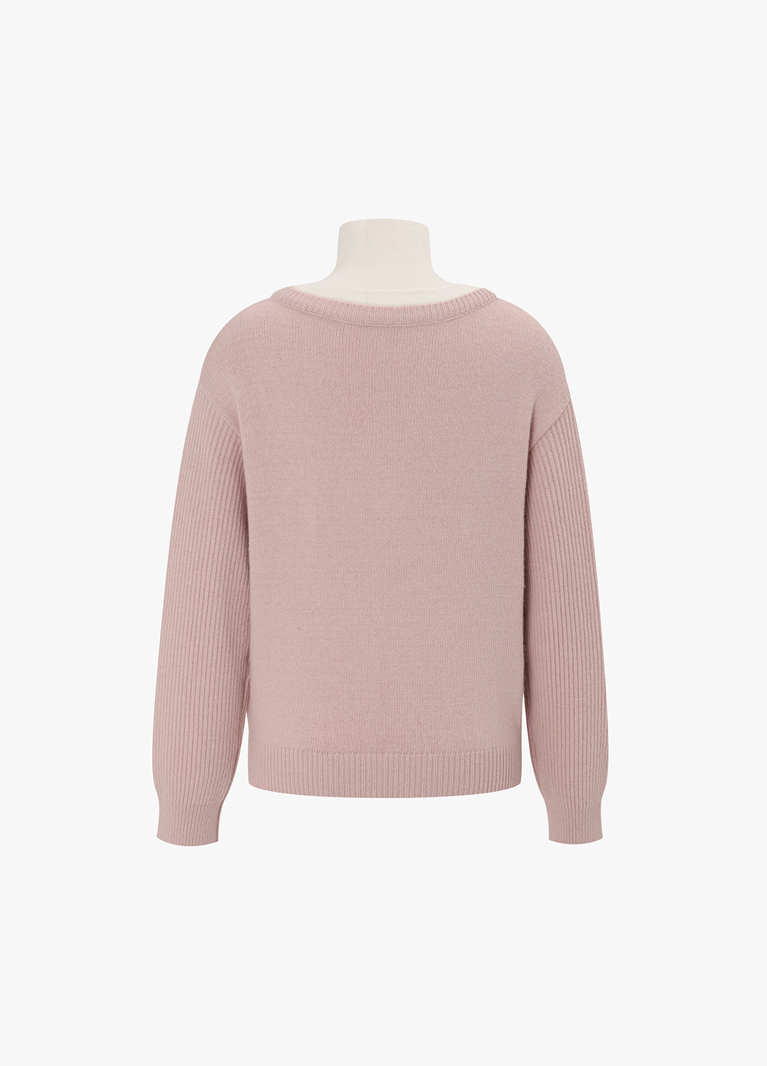 레터링 칼라블럭 니트풀오버_LIGHT PINK_15