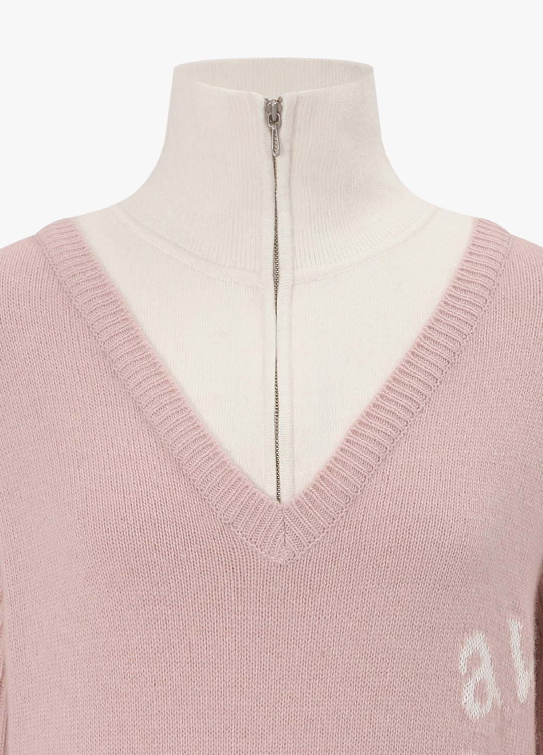 레터링 칼라블럭 니트풀오버_LIGHT PINK_16