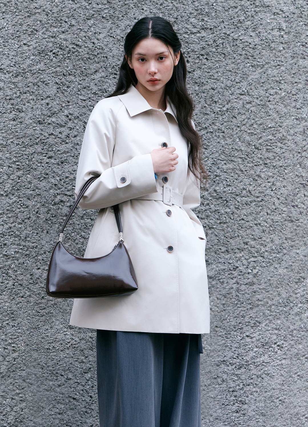 페이크 레더 미니 호보백_BROWN_13