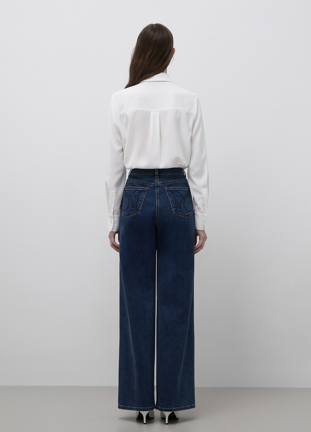 원턱 와이드 데님 팬츠_BLUE_8