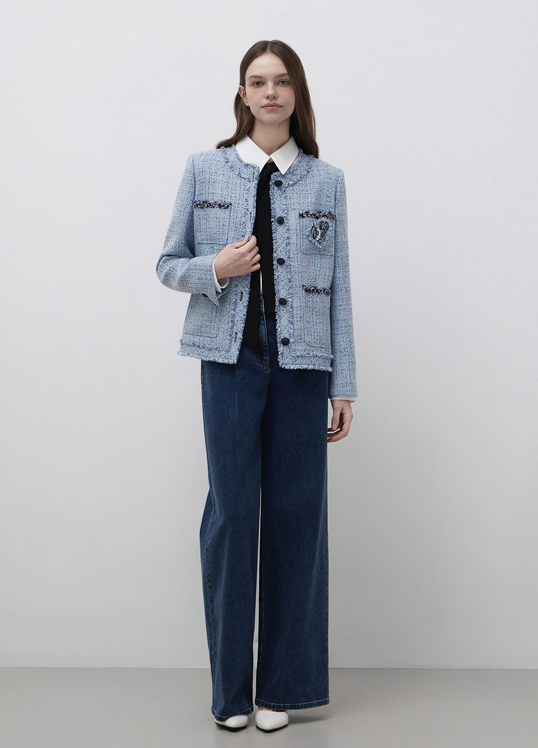 원턱 와이드 데님 팬츠_BLUE_11