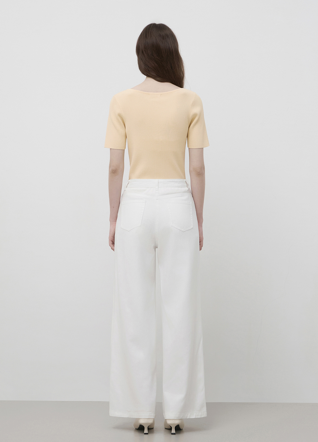 [Exclusive]와이드 데님 팬츠_WHITE_9
